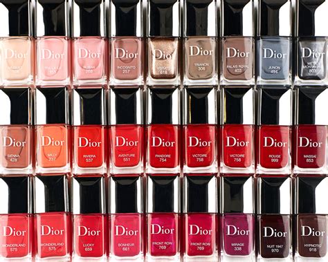 Dior nail polish colours